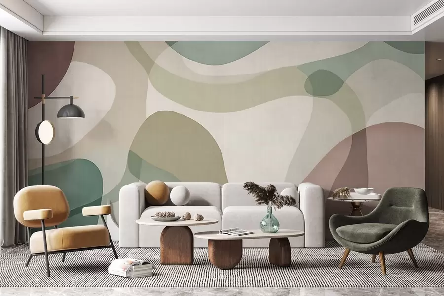zidne murale Meke linije w05479v1