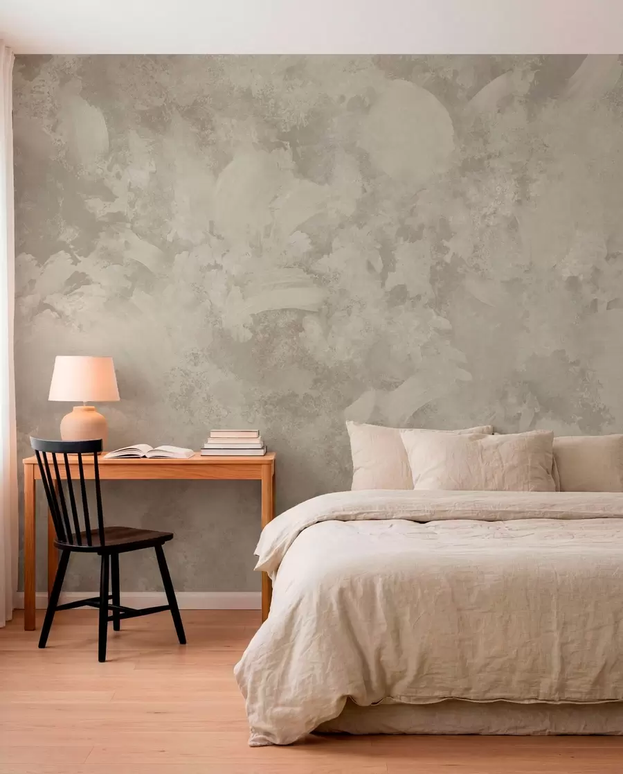 zidne murale Minimalistička apstraktna tekstura kista u bež tonovima w05160
