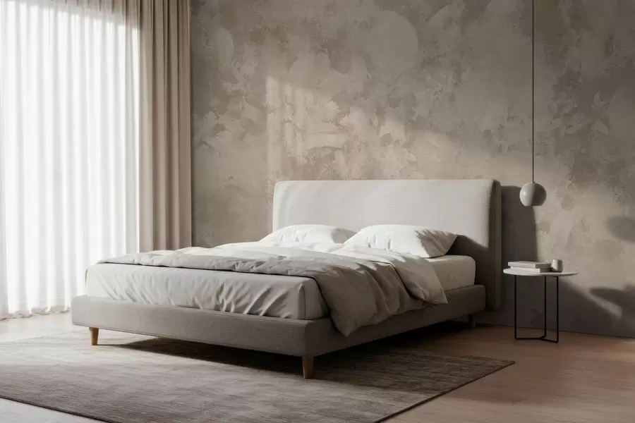zidne murale Minimalistička apstraktna tekstura kista u bež tonovima w05160
