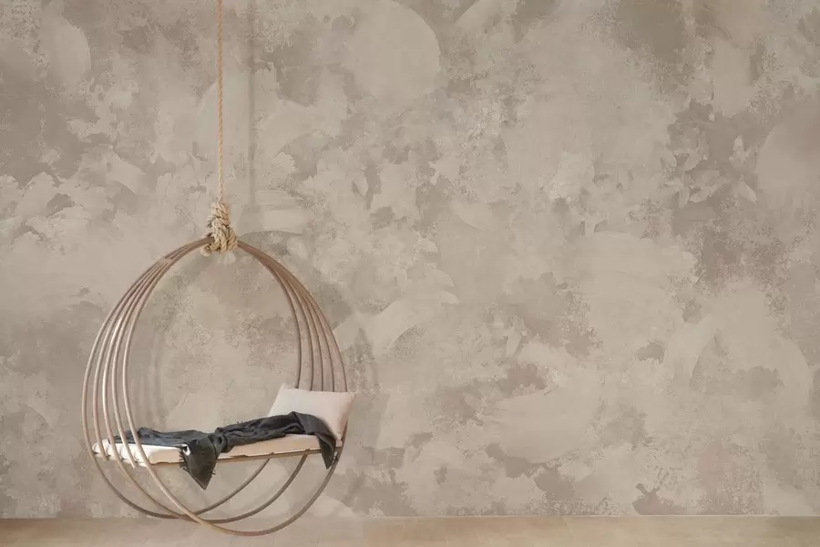 zidne murale Minimalistička apstraktna tekstura kista u bež tonovima w05160