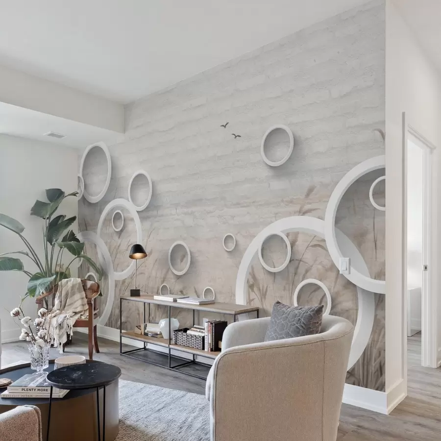 zidne murale Apstraktni krugovi w09781