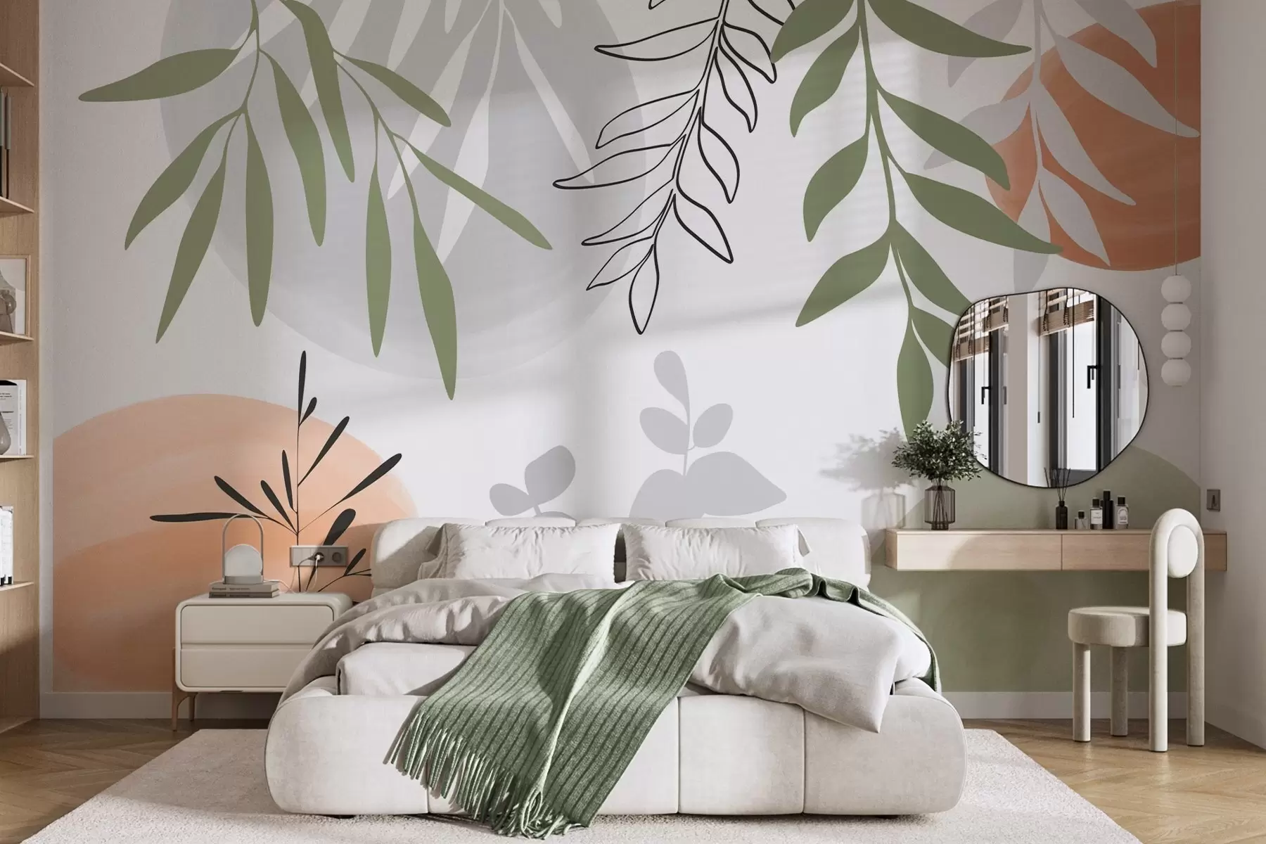 zidne murale Apstraktna vegetacija w05506