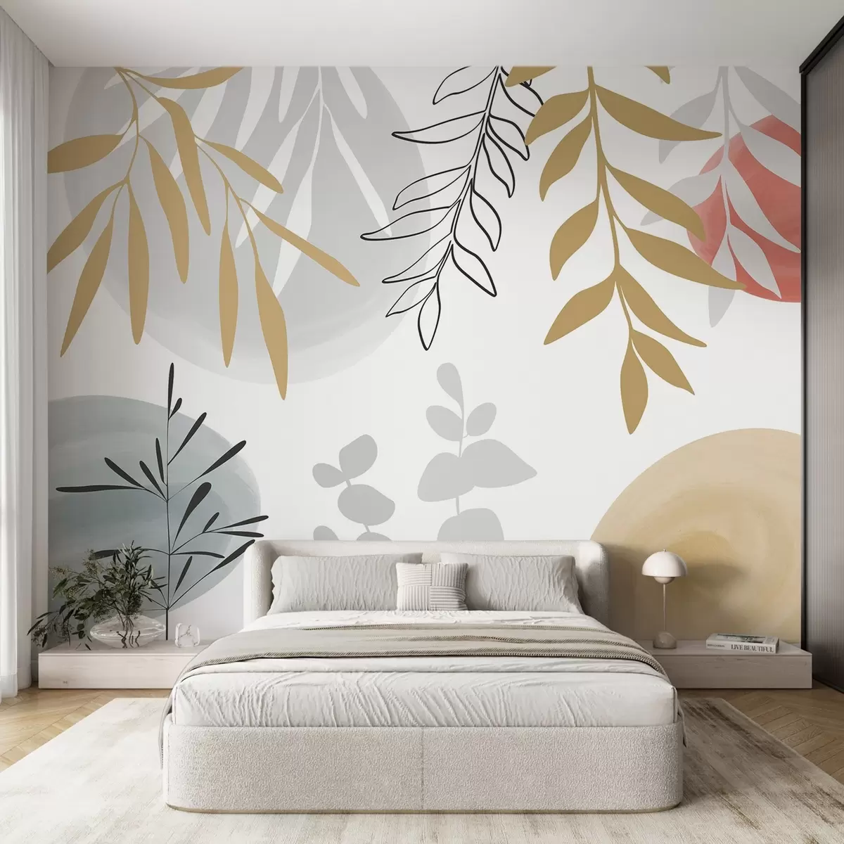 zidne murale Apstraktna vegetacija w05506v1