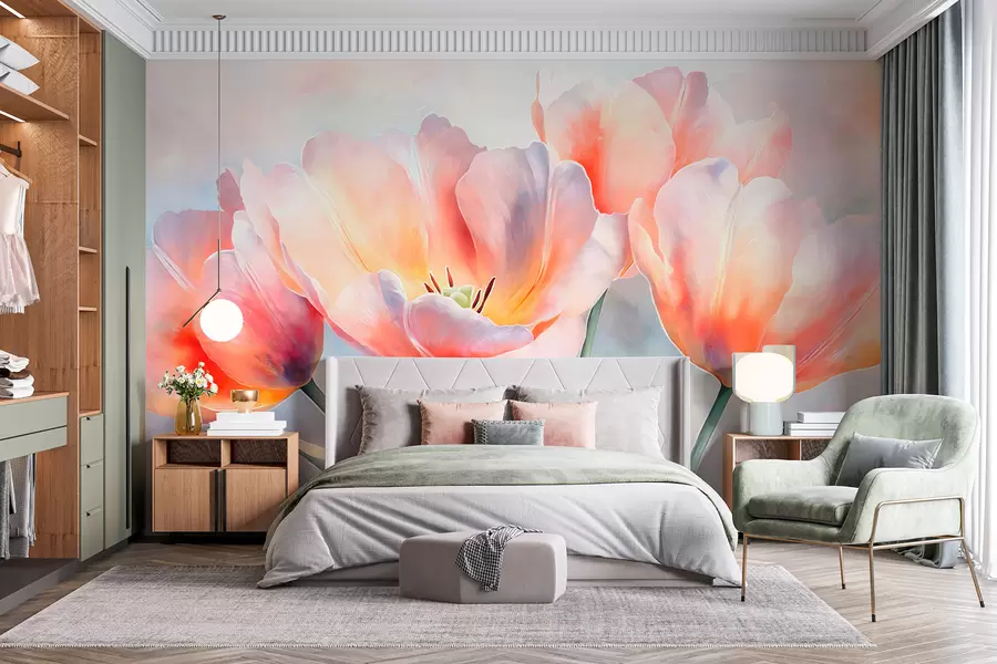 zidne murale Tulipani w05467