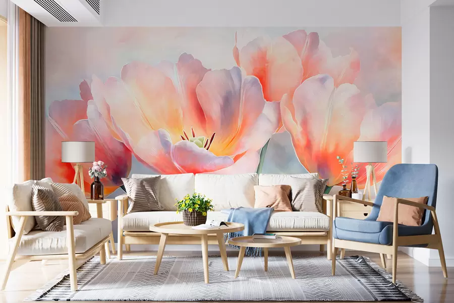 zidne murale Tulipani w05467