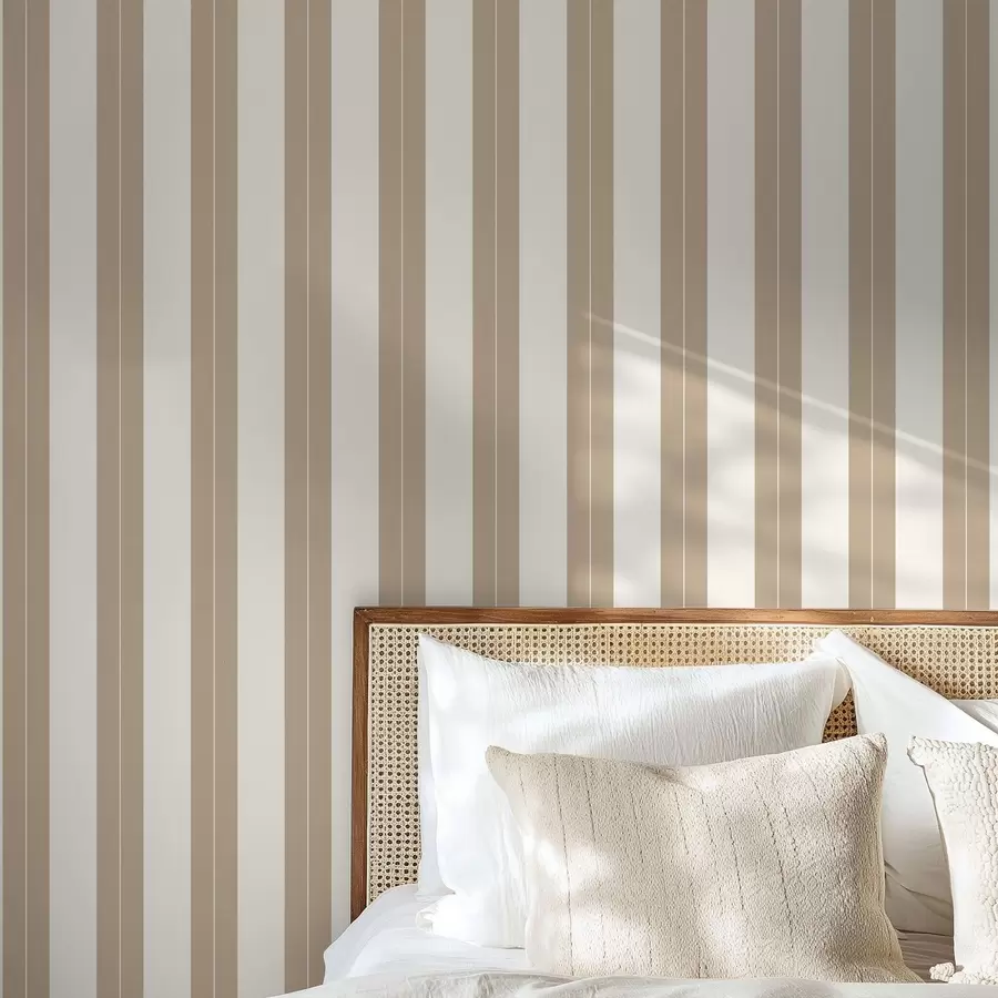 zidne murale Bež okomite pruge u minimalističkom stilu a01181v4
