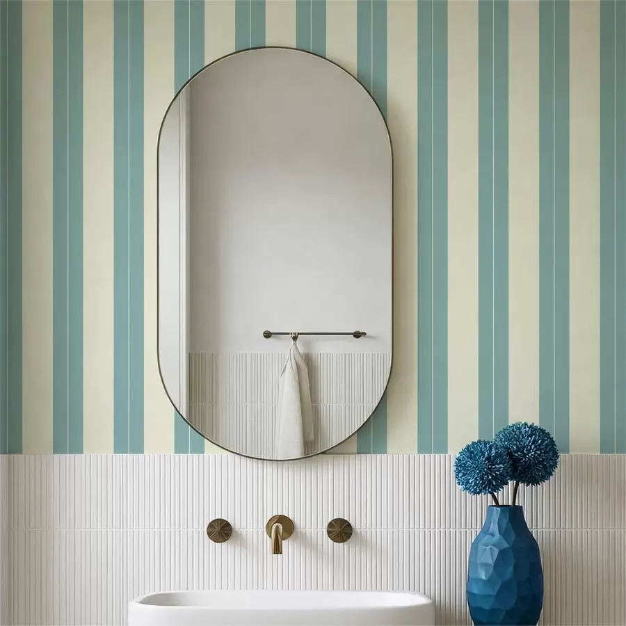 zidne murale Plave okomite pruge u minimalističkom stilu a01181v5