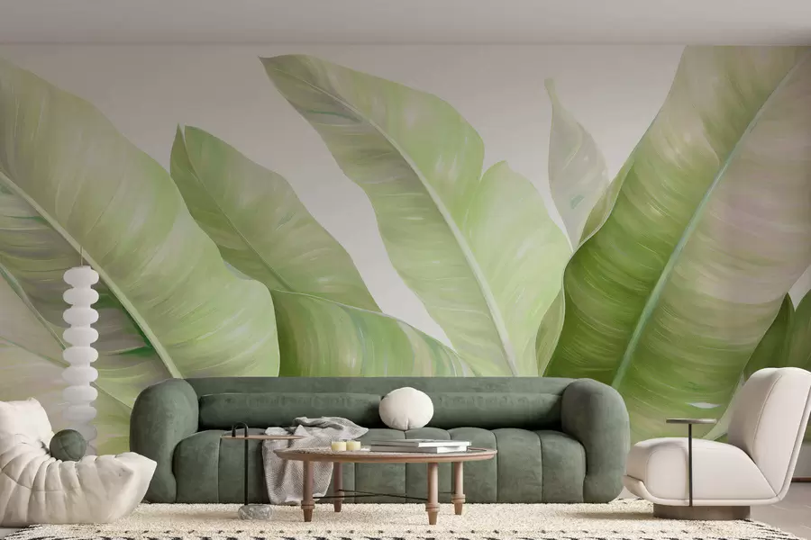 zidne murale Veliki listovi banane w05499