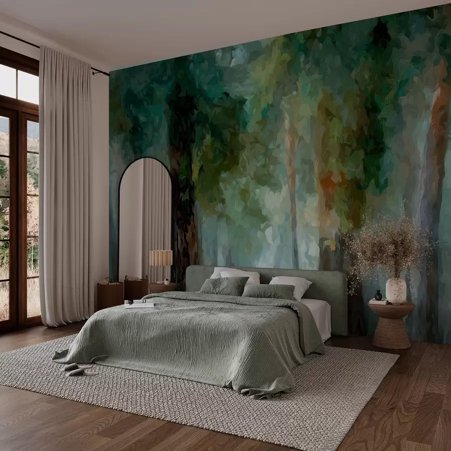 zidne murale Listopadna šuma w05508