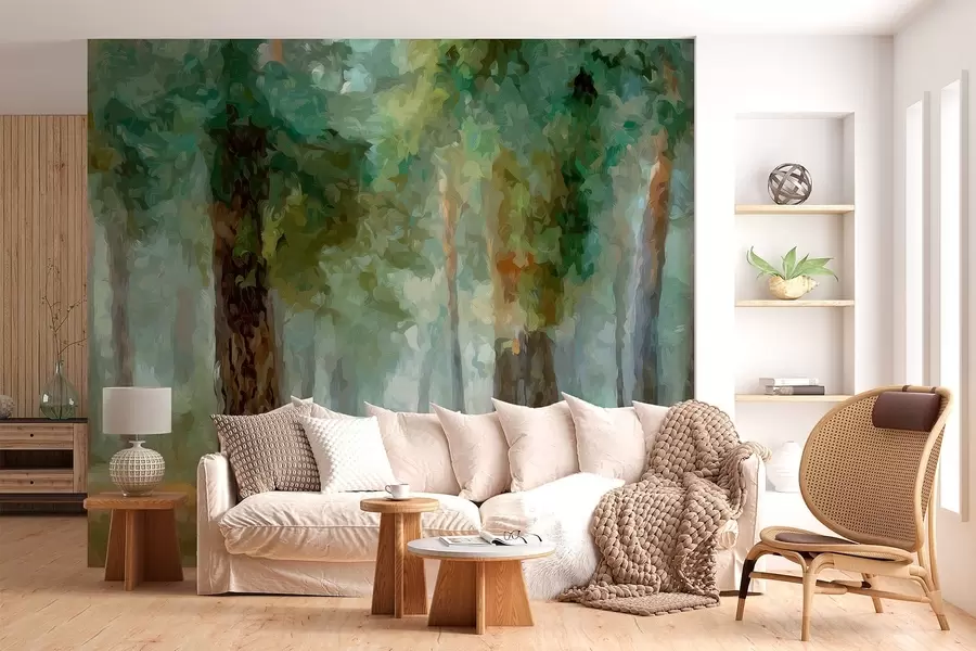 zidne murale Listopadna šuma w05508