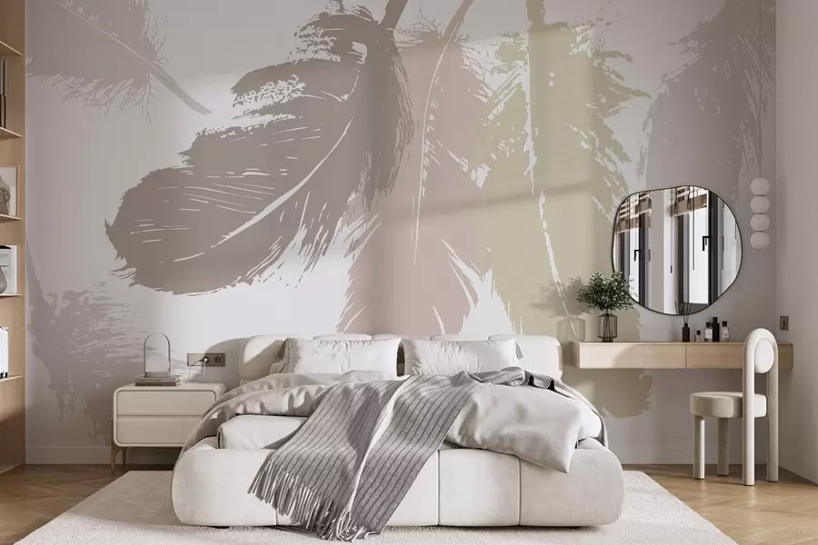zidne murale perje w05549