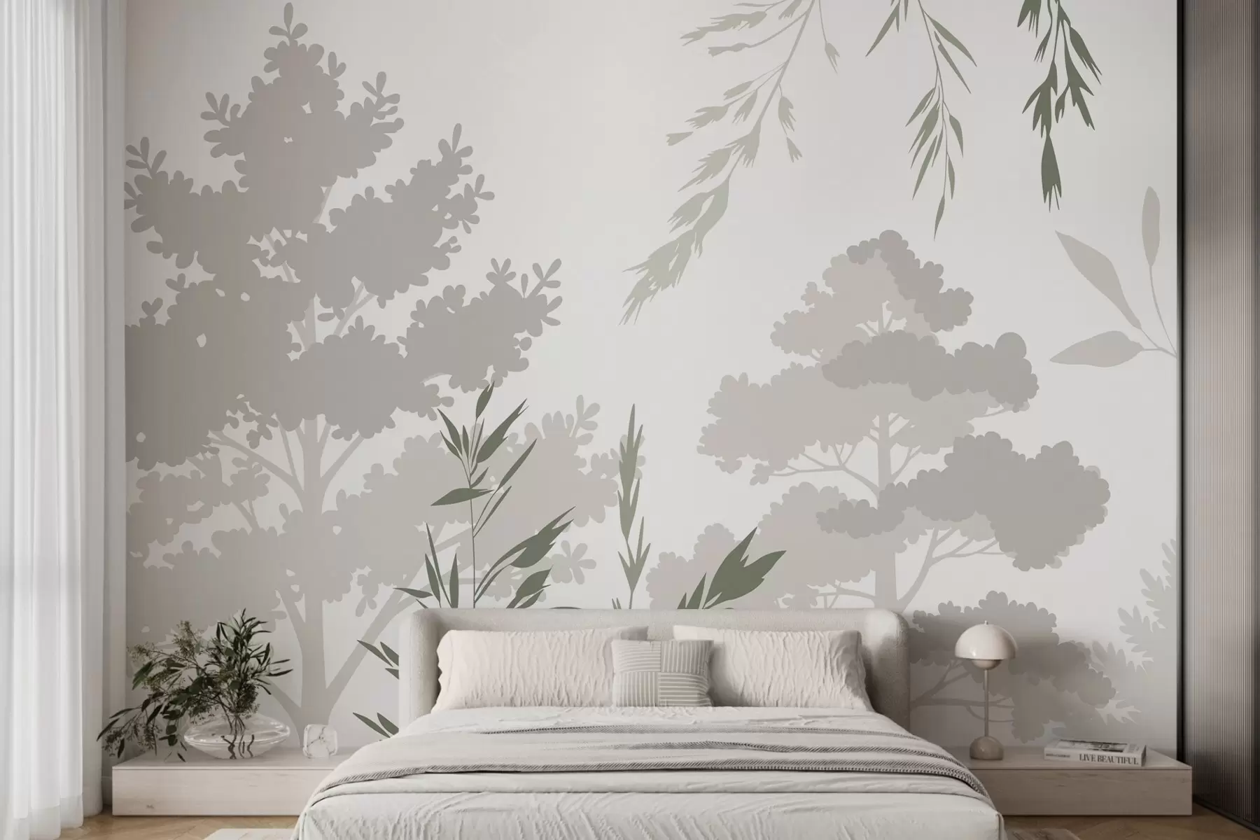 zidne murale Drveće i trave w05551v1