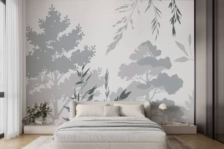 zidne murale Drveće i trave w05551v2