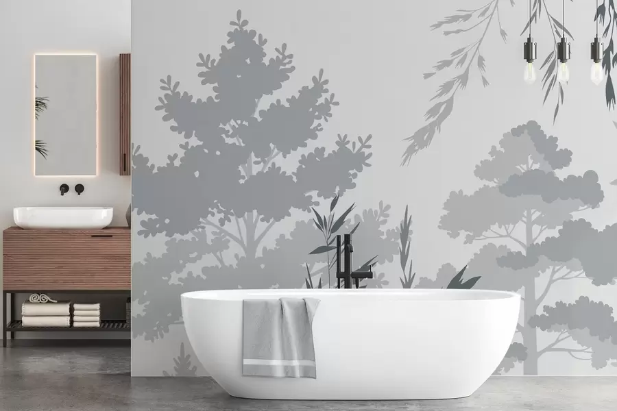 zidne murale Drveće i trave w05551v2