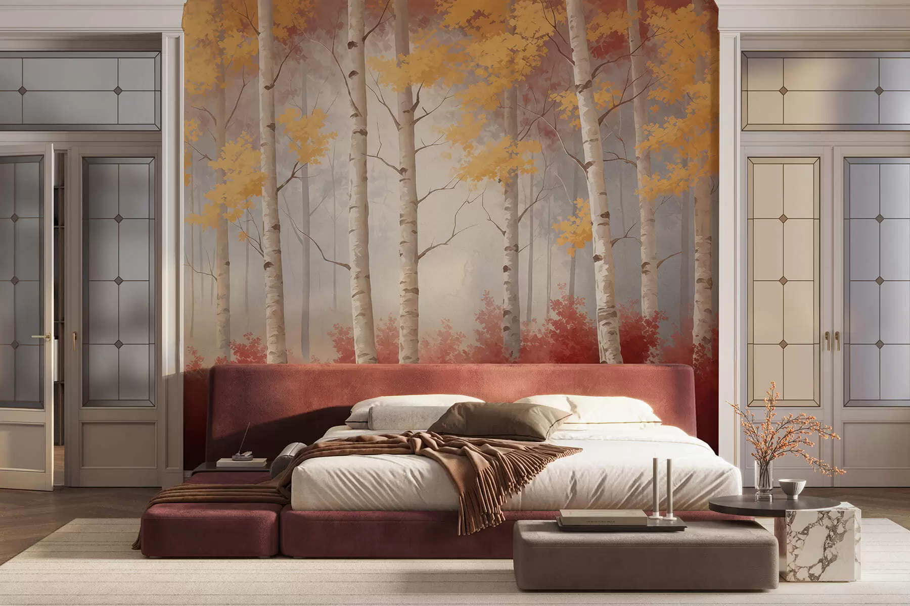 zidne murale Jesen u magli w05577