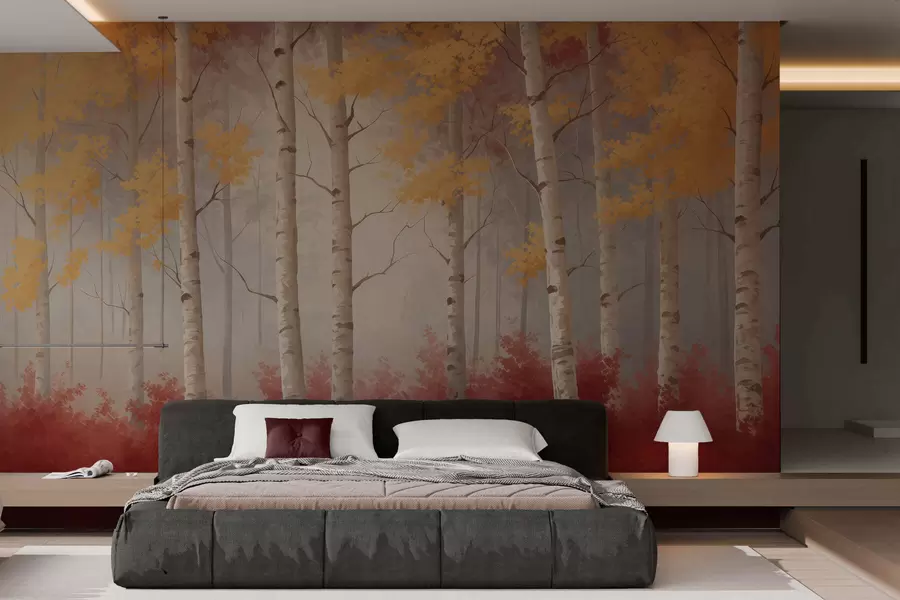 zidne murale Jesen u magli w05577