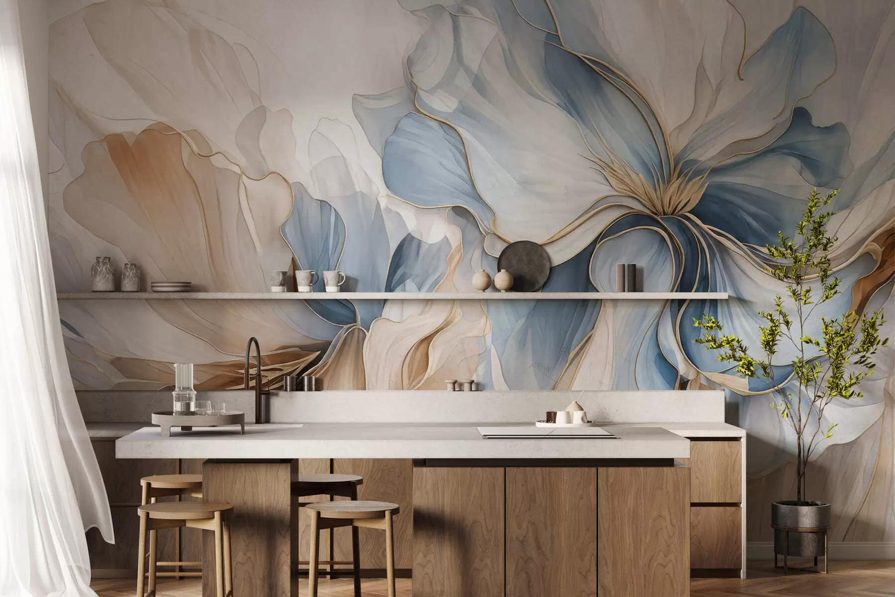 zidne murale Latice svjetlosti w05578