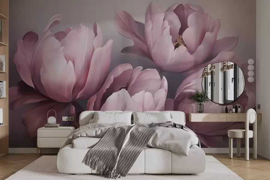 zidne murale Apstraktna slika imitacije tulipana w05593