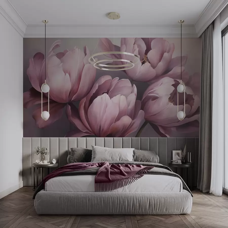 zidne murale Apstraktna slika imitacije tulipana w05593