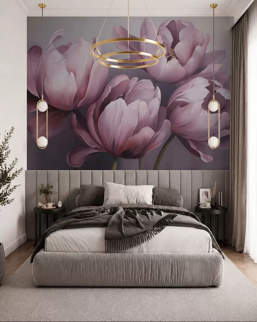 zidne murale Apstraktna slika imitacije tulipana w05593