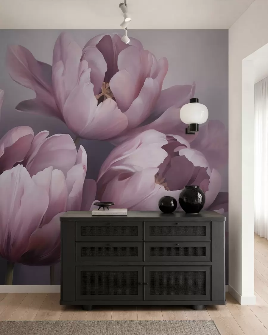 zidne murale Apstraktna slika imitacije tulipana w05593