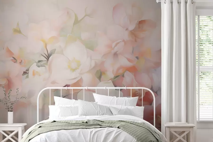 zidne murale Nježno apstraktno cvijeće imitacija slike w05594