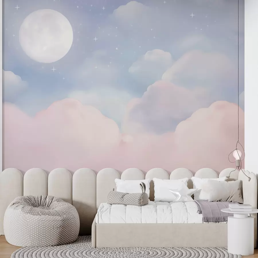zidne murale Mjesec na nebu w05595