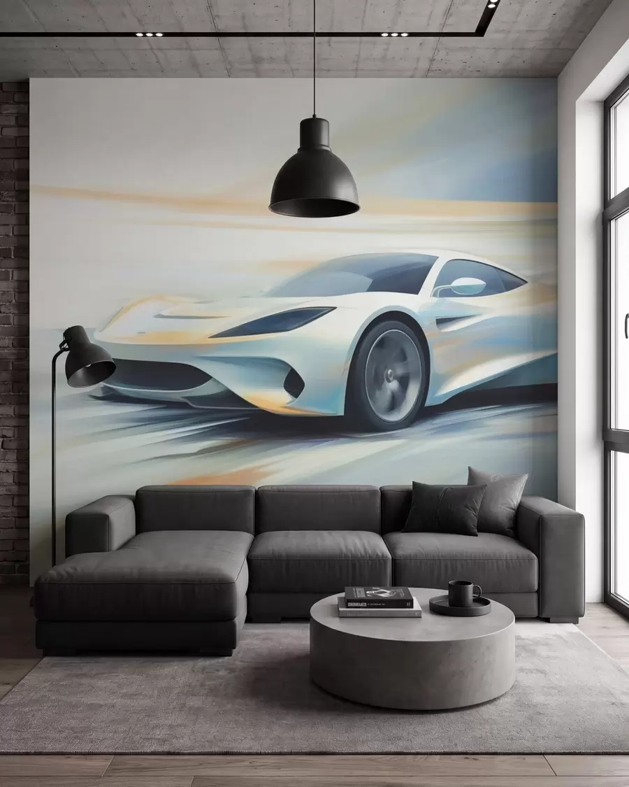 zidne murale Apstraktni automobil w05636