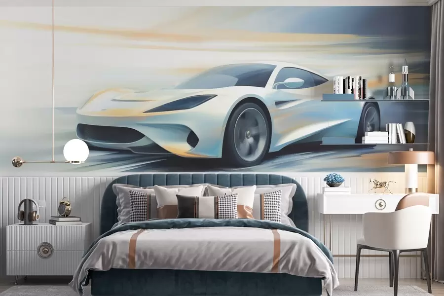 zidne murale Apstraktni automobil w05636