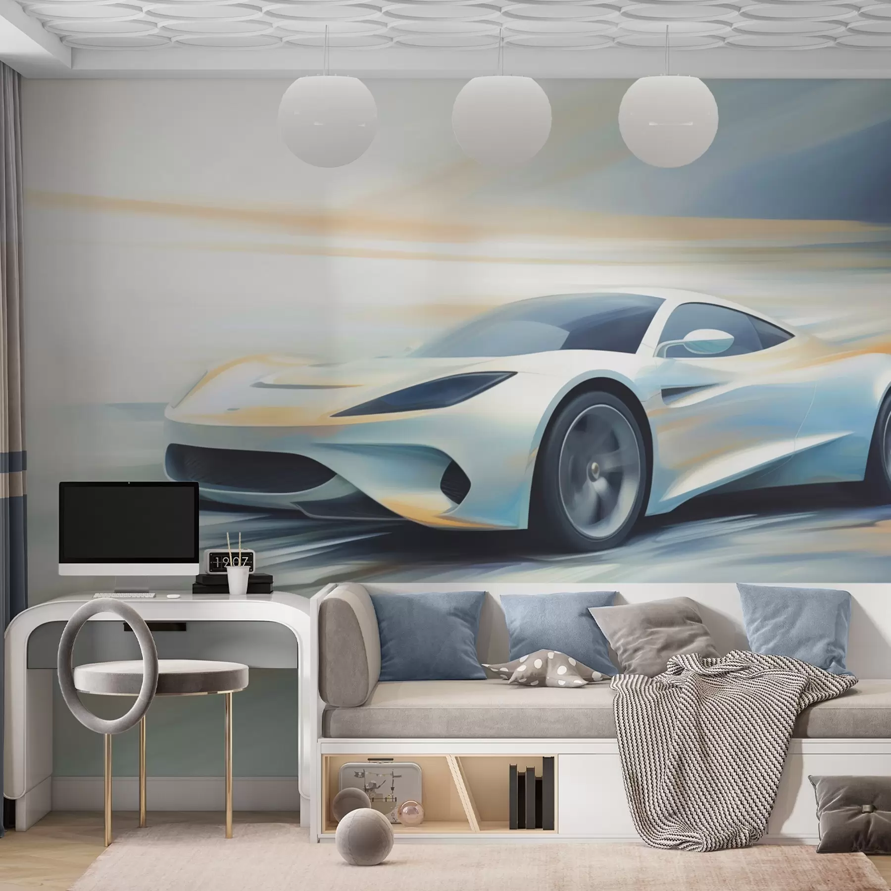 zidne murale Apstraktni automobil w05636