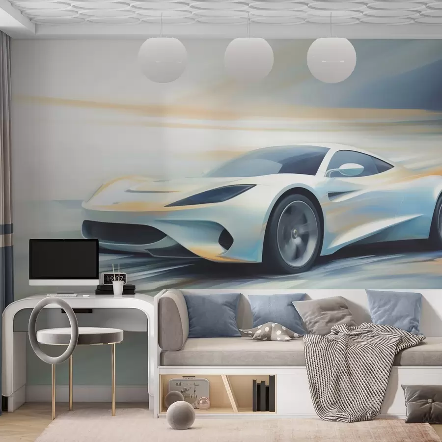 zidne murale Apstraktni automobil w05636
