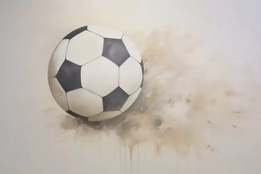 zidne murale Slikanje imitacije nogometne lopte w05640