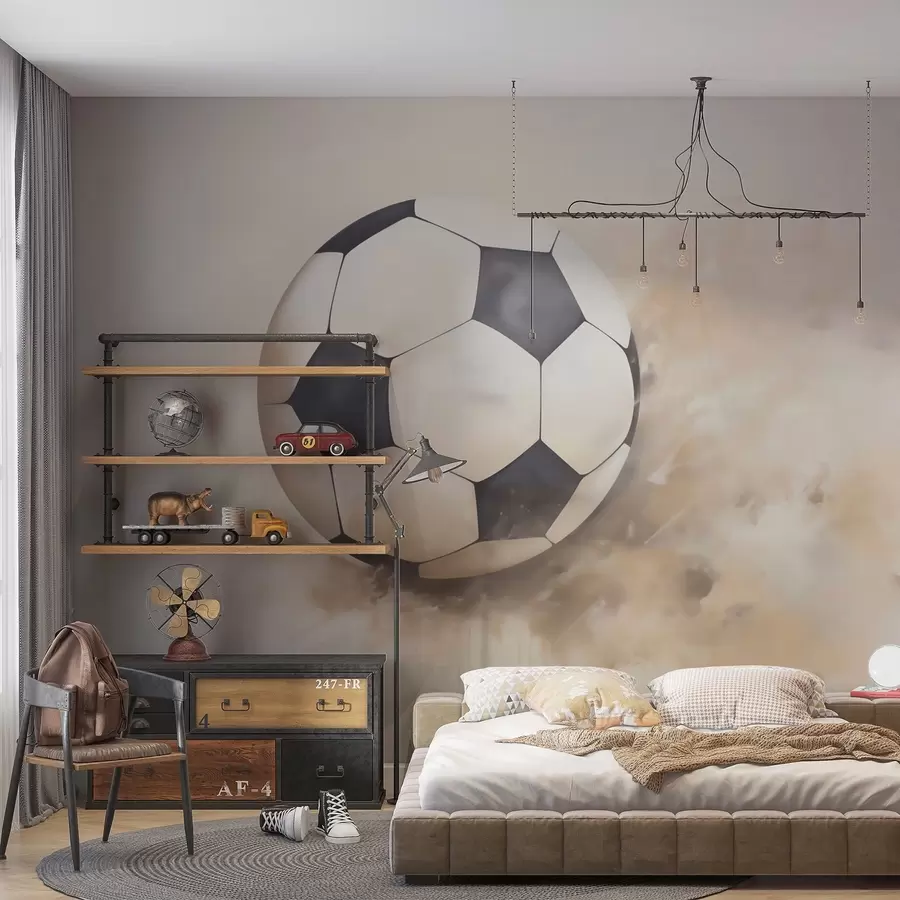 zidne murale Slikanje imitacije nogometne lopte w05640