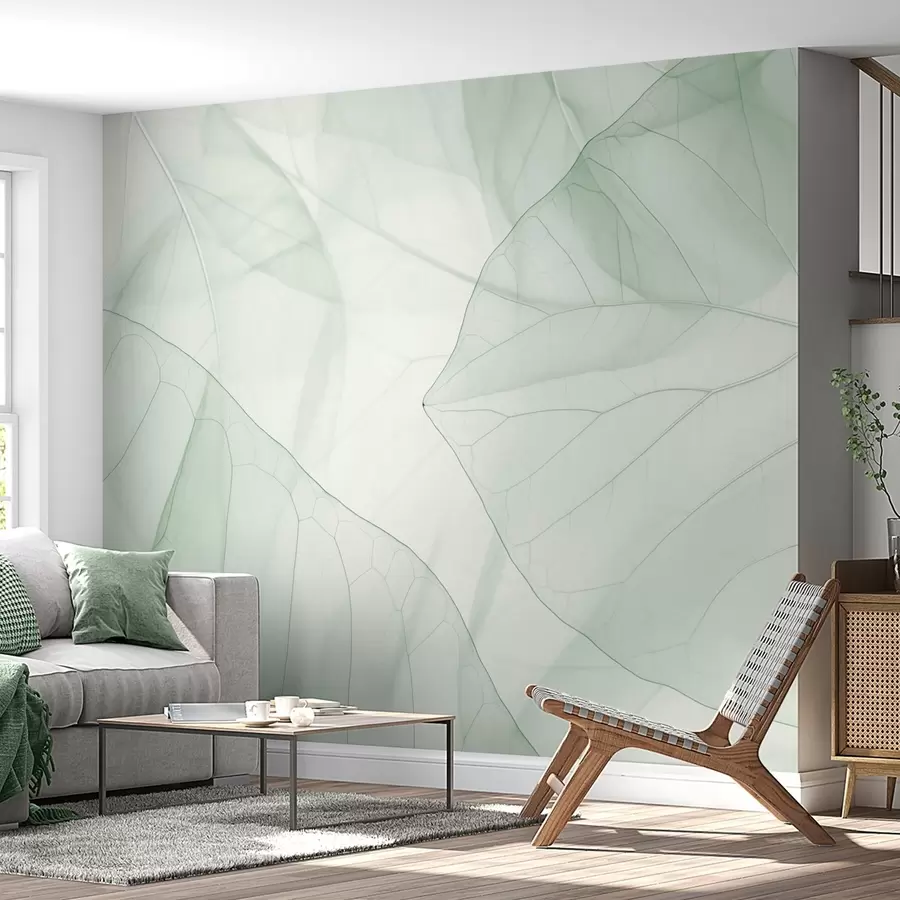 zidne murale Apstraktne vene lišća w05474