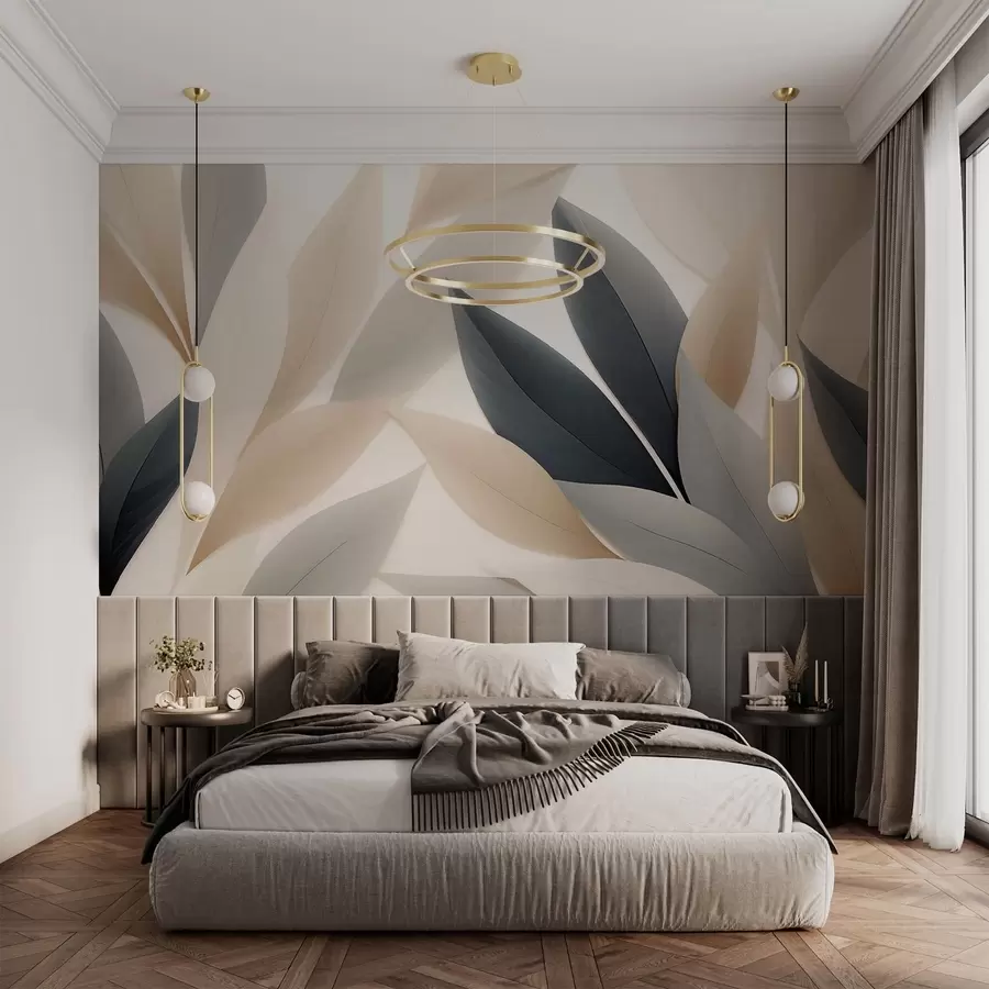 zidne murale Šiljasti listovi w05203