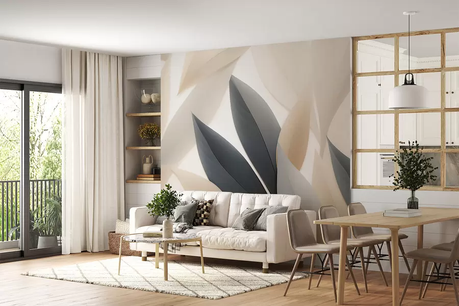 zidne murale Šiljasti listovi w05203
