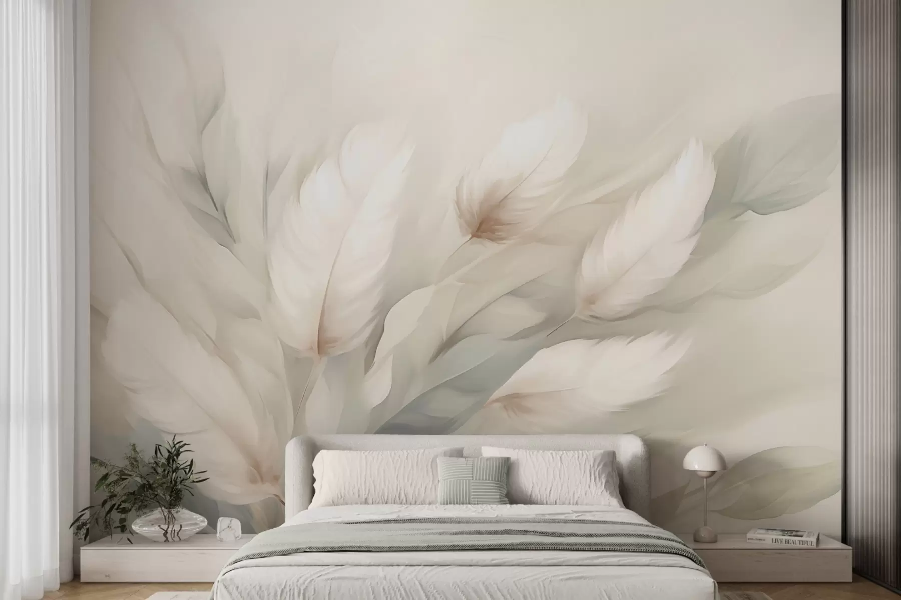 zidne murale Apstraktno perje w05662