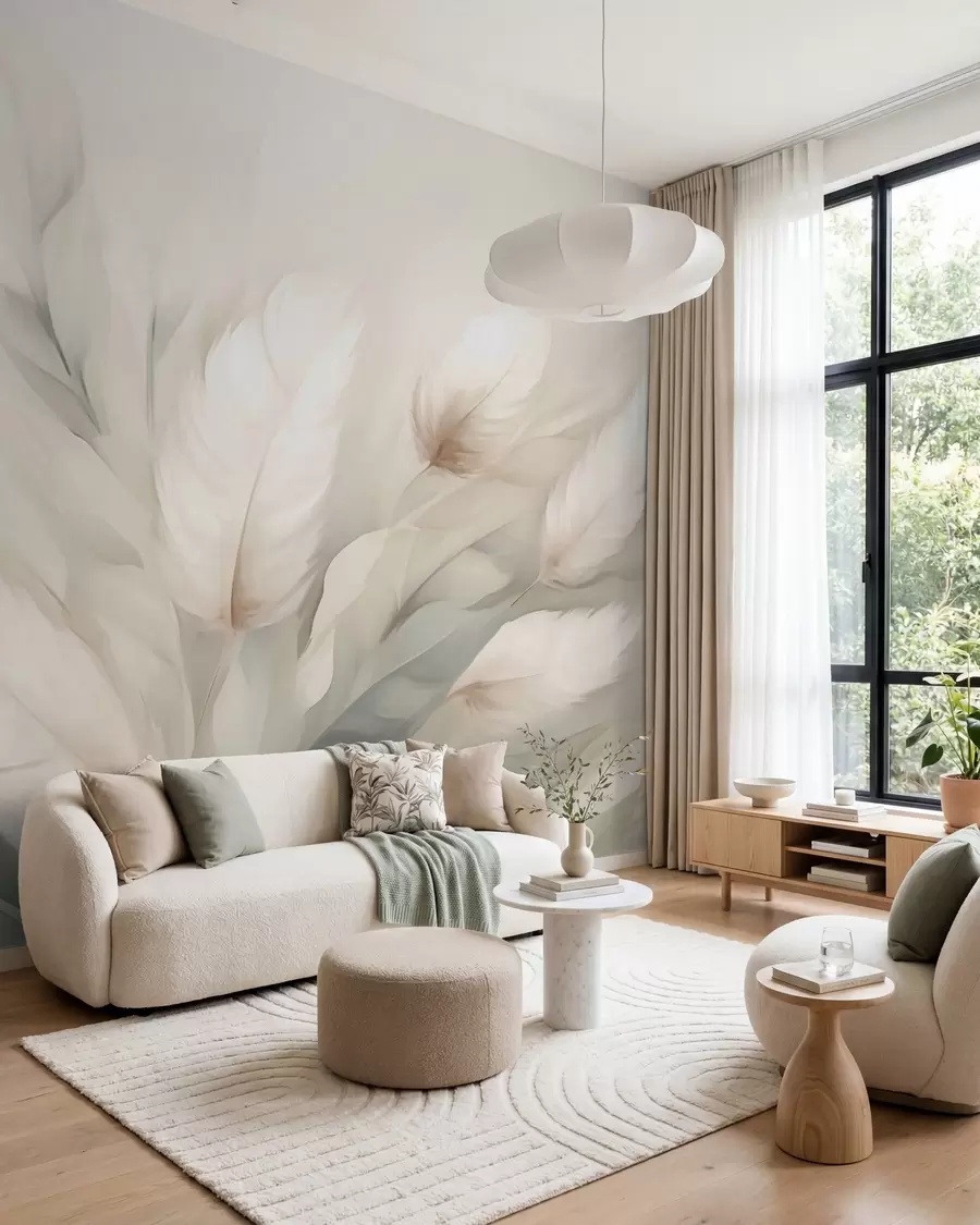 zidne murale Apstraktno perje w05662