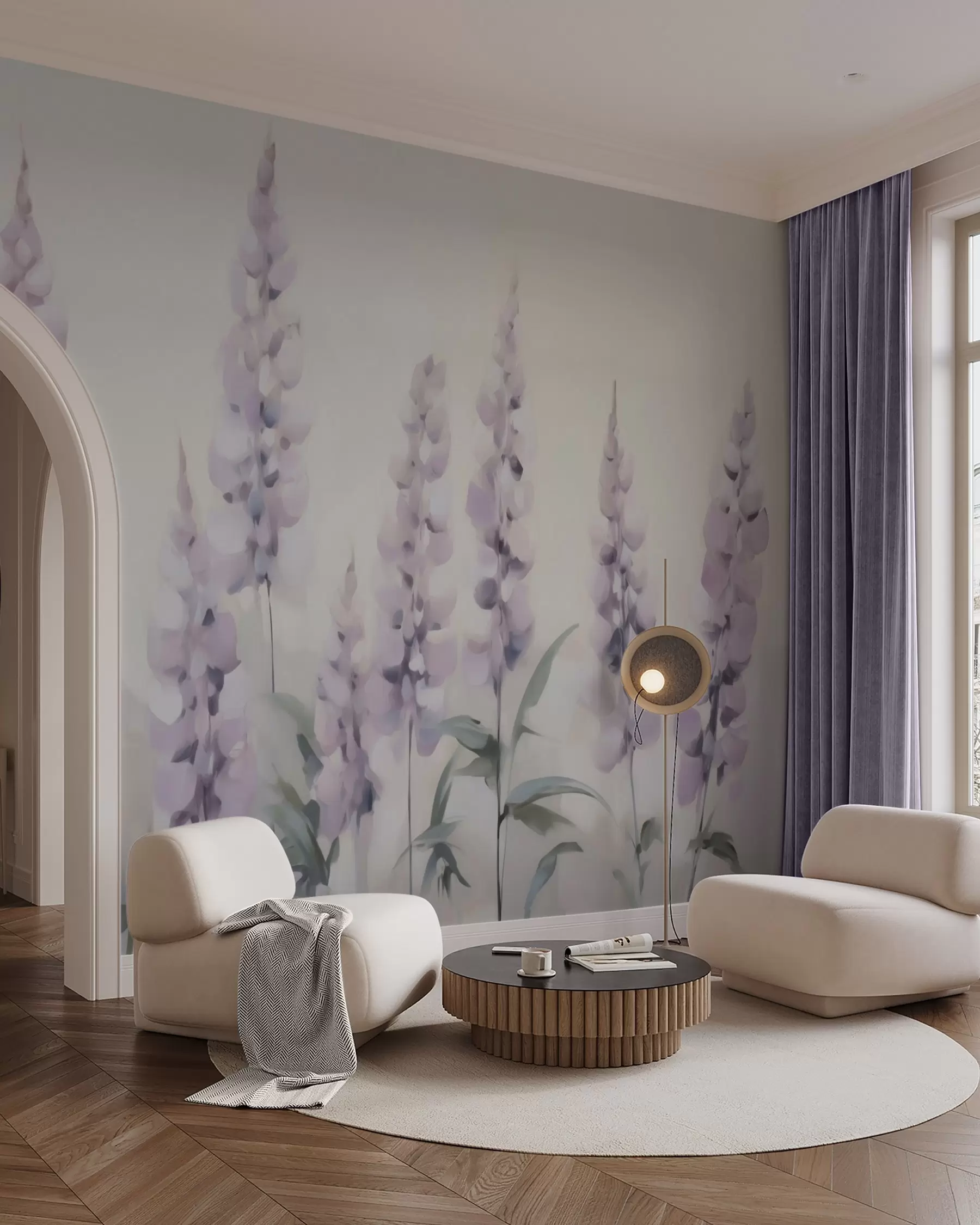 zidne murale Imitacija apstraktnog cvijeća u slikarstvu w05661