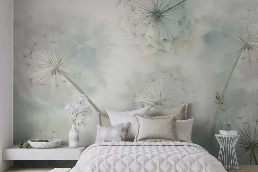 zidne murale Apstraktna imitacija slikarstva maslačaka w05664