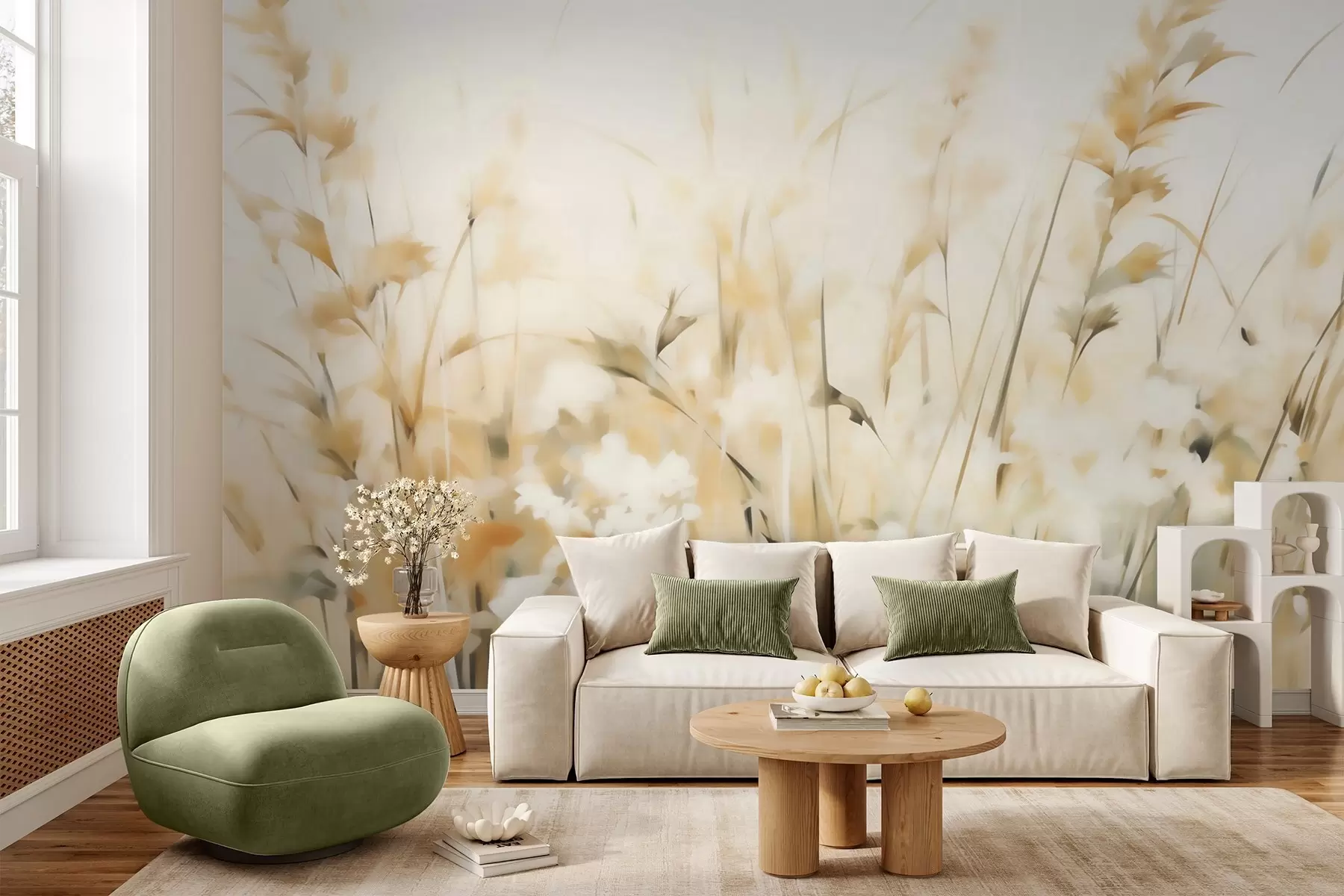 zidne murale Apstraktne trave imitiraju sliku w05669