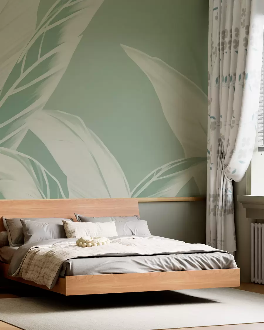 zidne murale Dugi listovi banane w05681