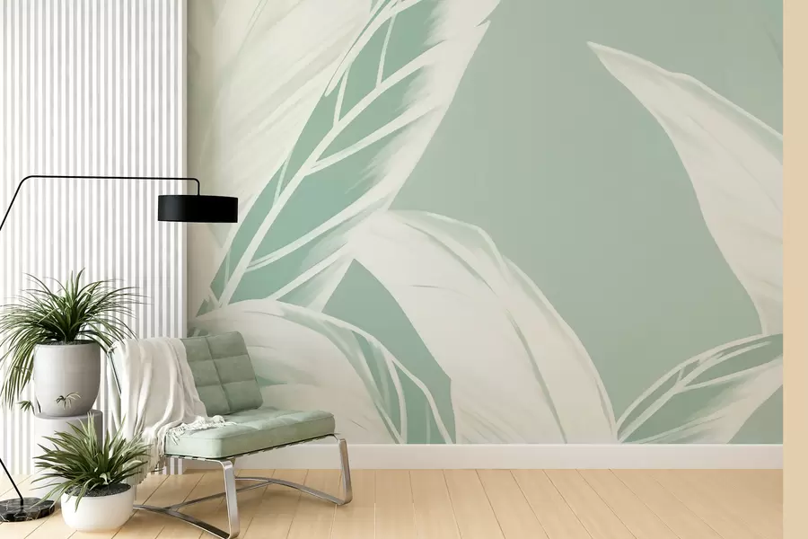 zidne murale Dugi listovi banane w05681
