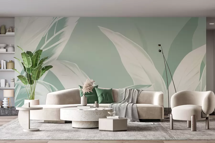 zidne murale Dugi listovi banane w05681