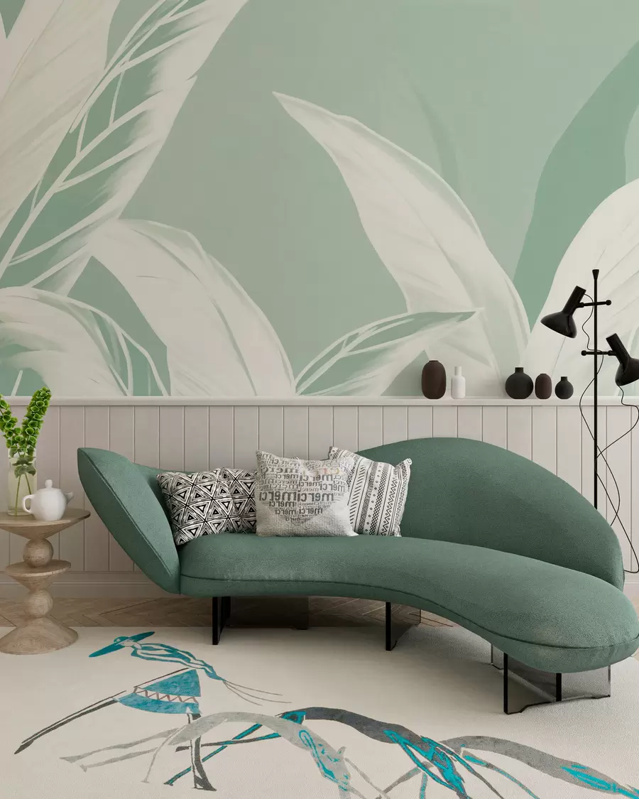 zidne murale Dugi listovi banane w05681