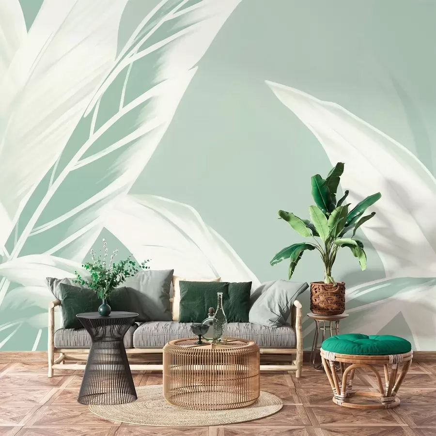 zidne murale Dugi listovi banane w05681