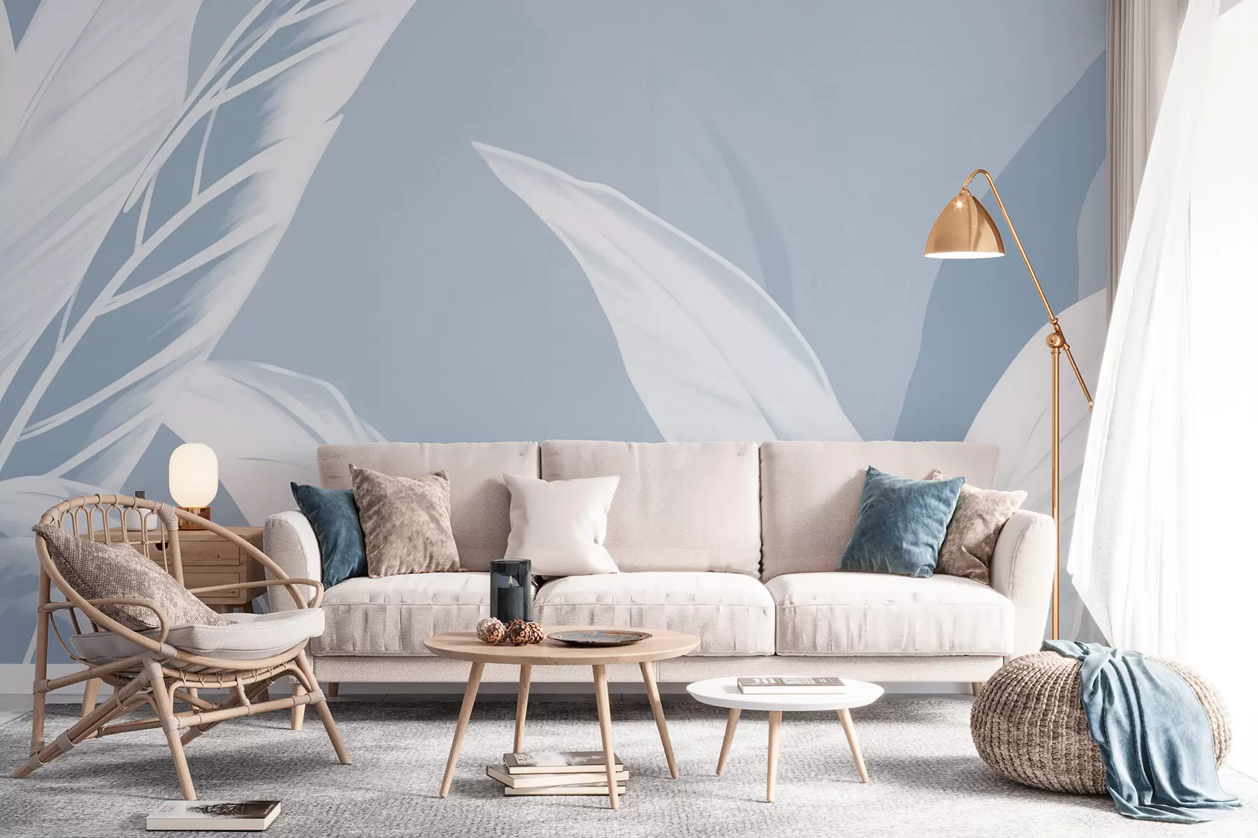 zidne murale Dugi listovi banane w05681v1