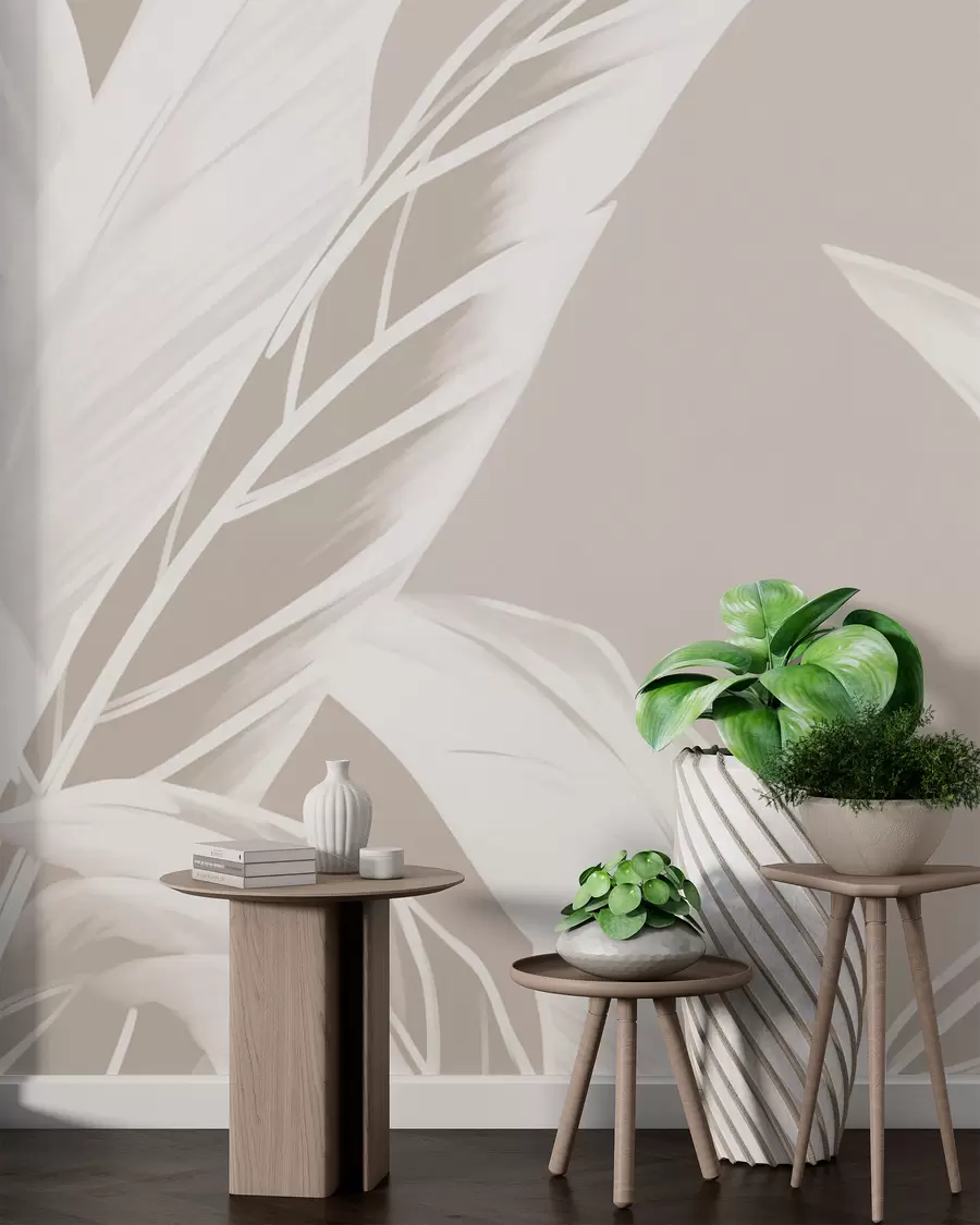 zidne murale Dugi listovi banane w05681v2