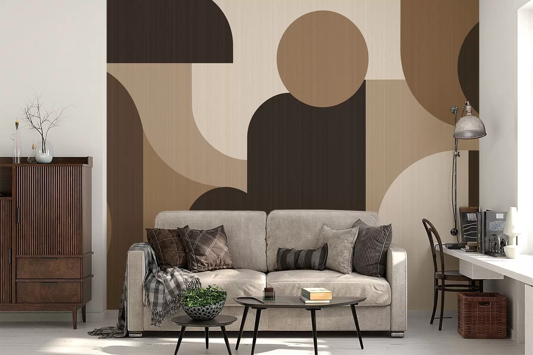 zidne murale Geometrijski lukovi w05653