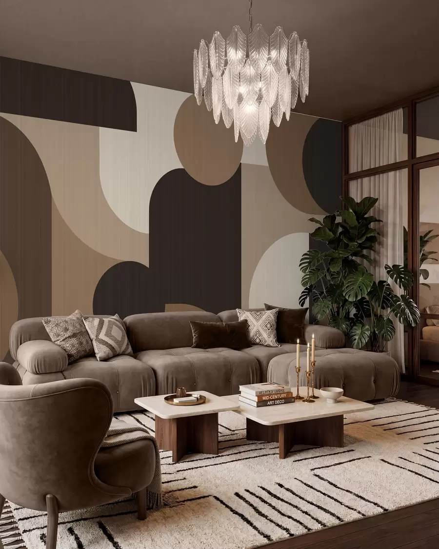 zidne murale Geometrijski lukovi w05653
